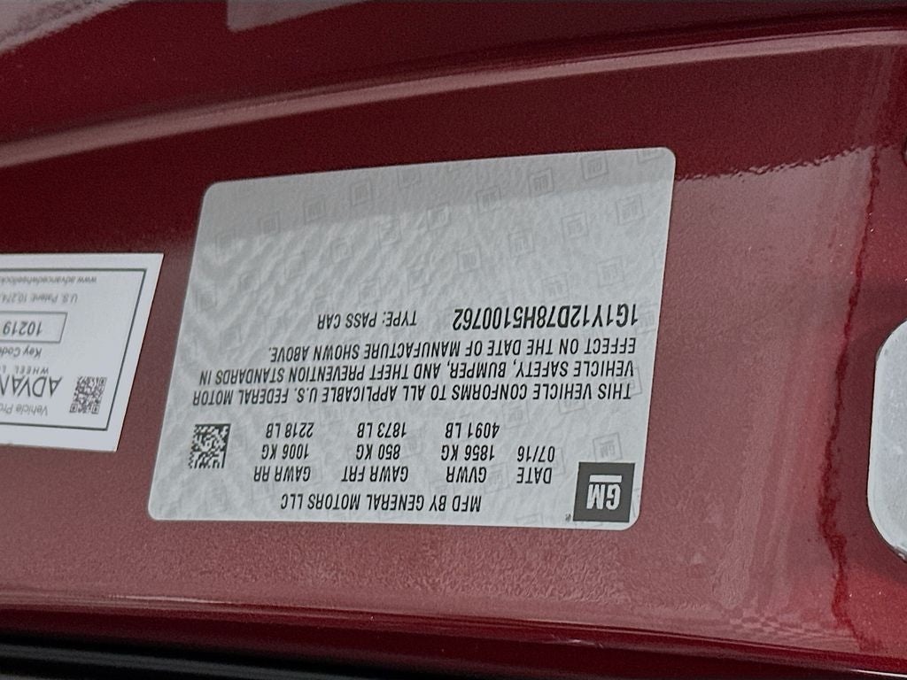 2017 Chevrolet Corvette Grand Sport 3LT