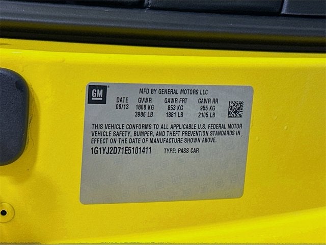 2014 Chevrolet Corvette Stingray Z51 2LT