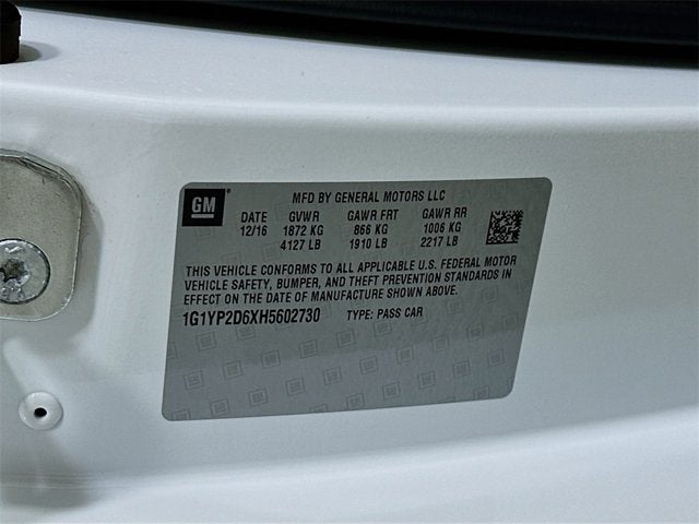 2017 Chevrolet Corvette Z06 1LZ