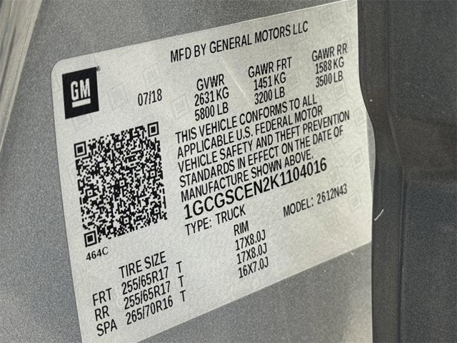 2019 Chevrolet Colorado 2WD LT