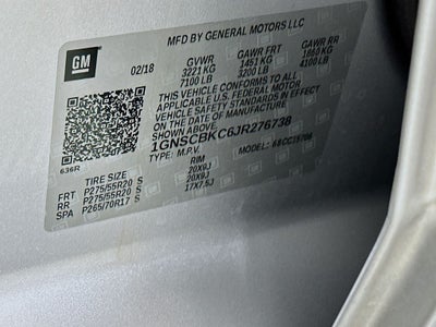 2018 Chevrolet Tahoe LT