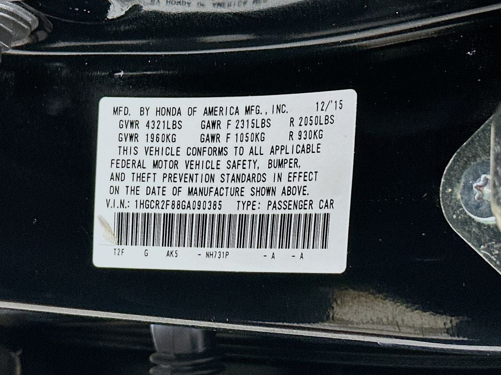 2016 Honda Accord EX-L