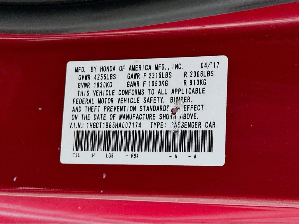 2017 Honda Accord EX-L