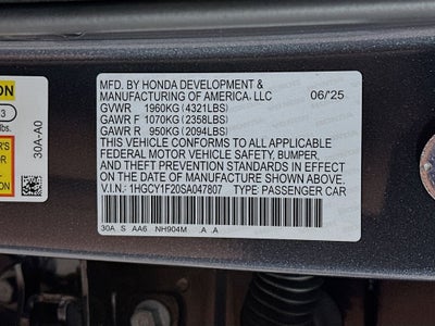 2025 Honda Accord LX