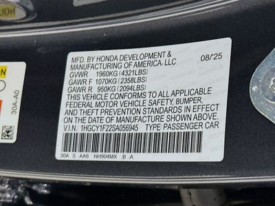 2025 Honda Accord LX