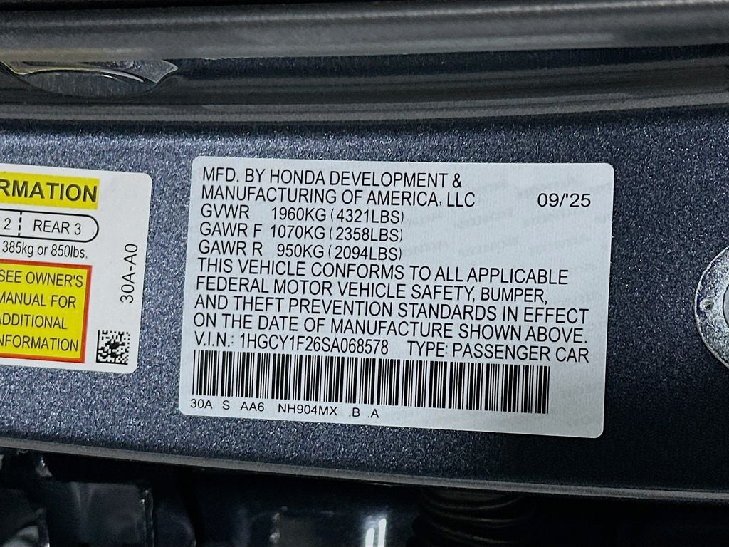 2025 Honda Accord LX