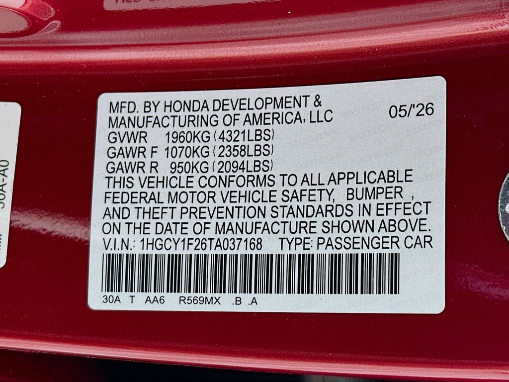 2026 Honda Accord LX