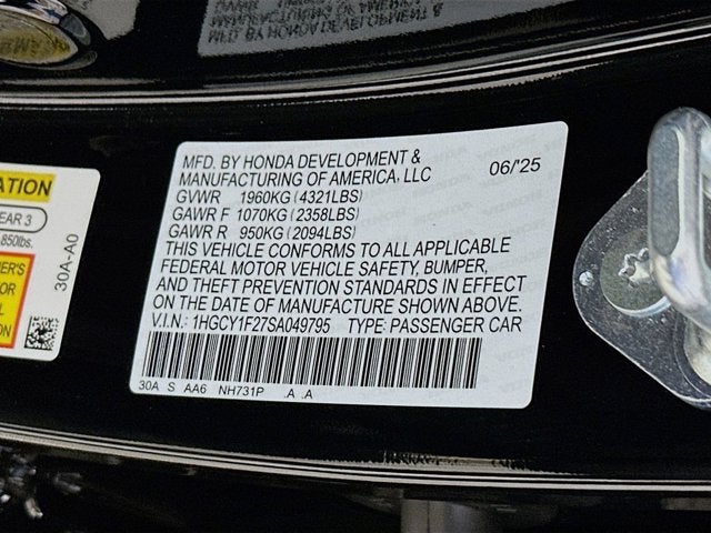 2025 Honda Accord Sedan LX