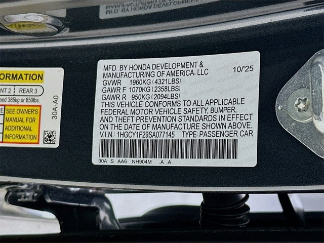 2025 Honda Accord Sedan LX