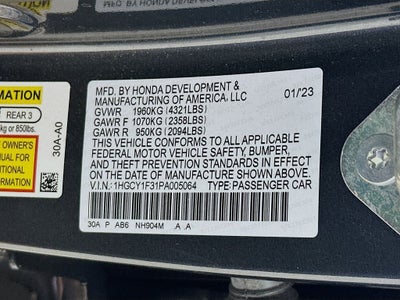 2023 Honda Accord EX