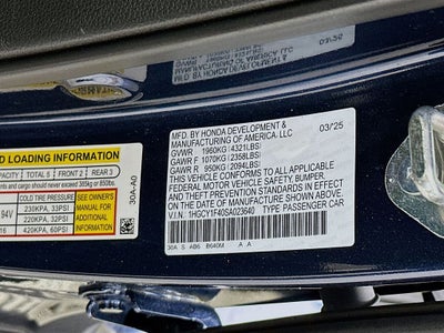 2025 Honda Accord SE