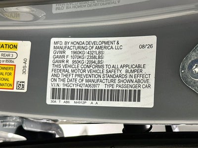 2026 Honda Accord SE