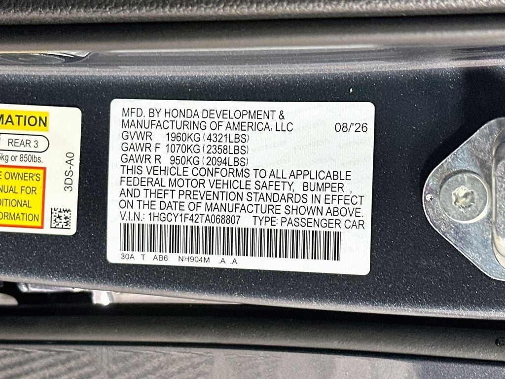 2026 Honda Accord SE