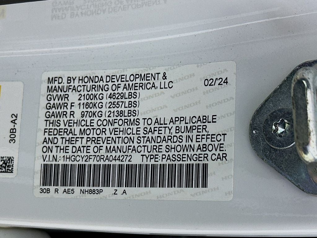 2024 Honda Accord Hybrid Sport-L
