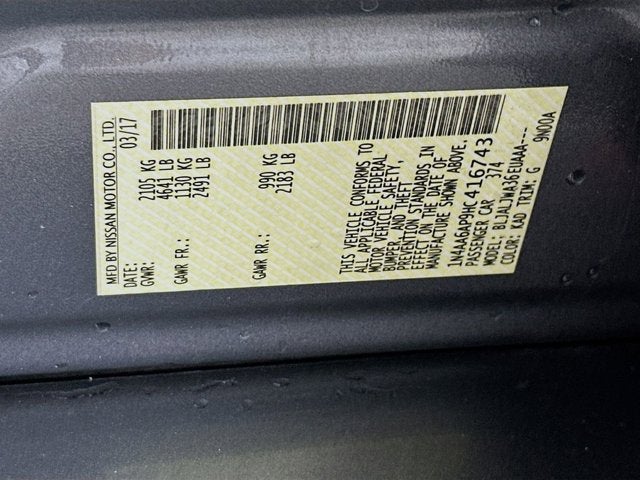 2017 Nissan Maxima SV