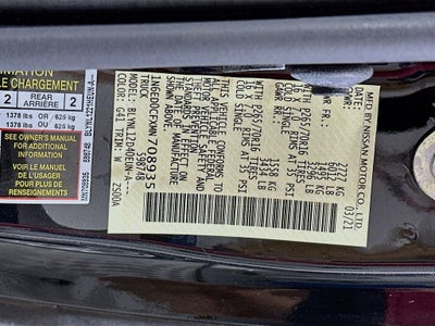 2021 Nissan Frontier S