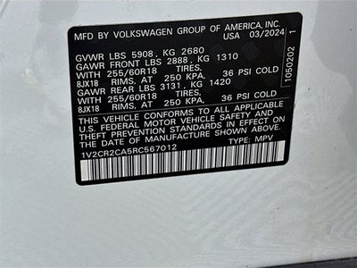 2024 Volkswagen Atlas 2.0T Peak Edition SE w/Technology