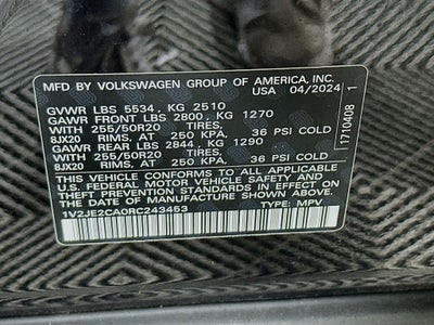 2024 Volkswagen Atlas Cross Sport 2.0T SE w/Technology