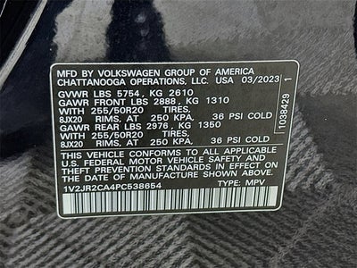 2023 Volkswagen Atlas 3.6L V6 SE w/Technology