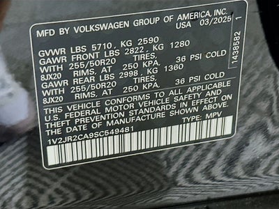 2025 Volkswagen Atlas 2.0T SE w/Technology