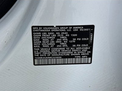 2021 Volkswagen Atlas Cross Sport 3.6L V6 SE w/Technology R-Line