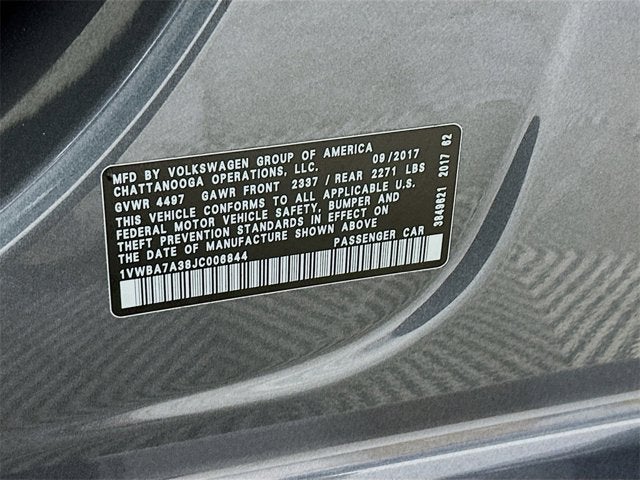 2018 Volkswagen Passat 2.0T SE