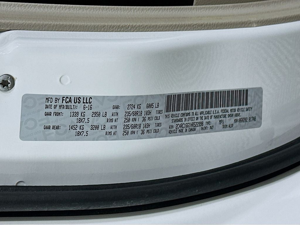 2017 Chrysler Pacifica Limited