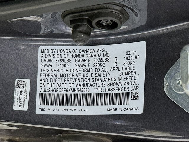 2021 Honda Civic Sedan LX