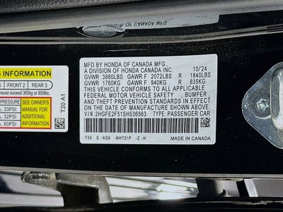2025 Honda Civic Sport