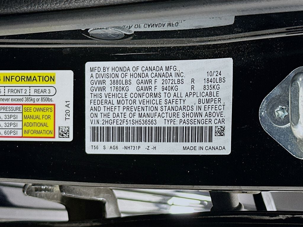 2025 Honda Civic Sport