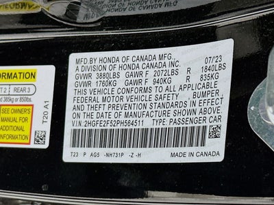 2023 Honda Civic Sport