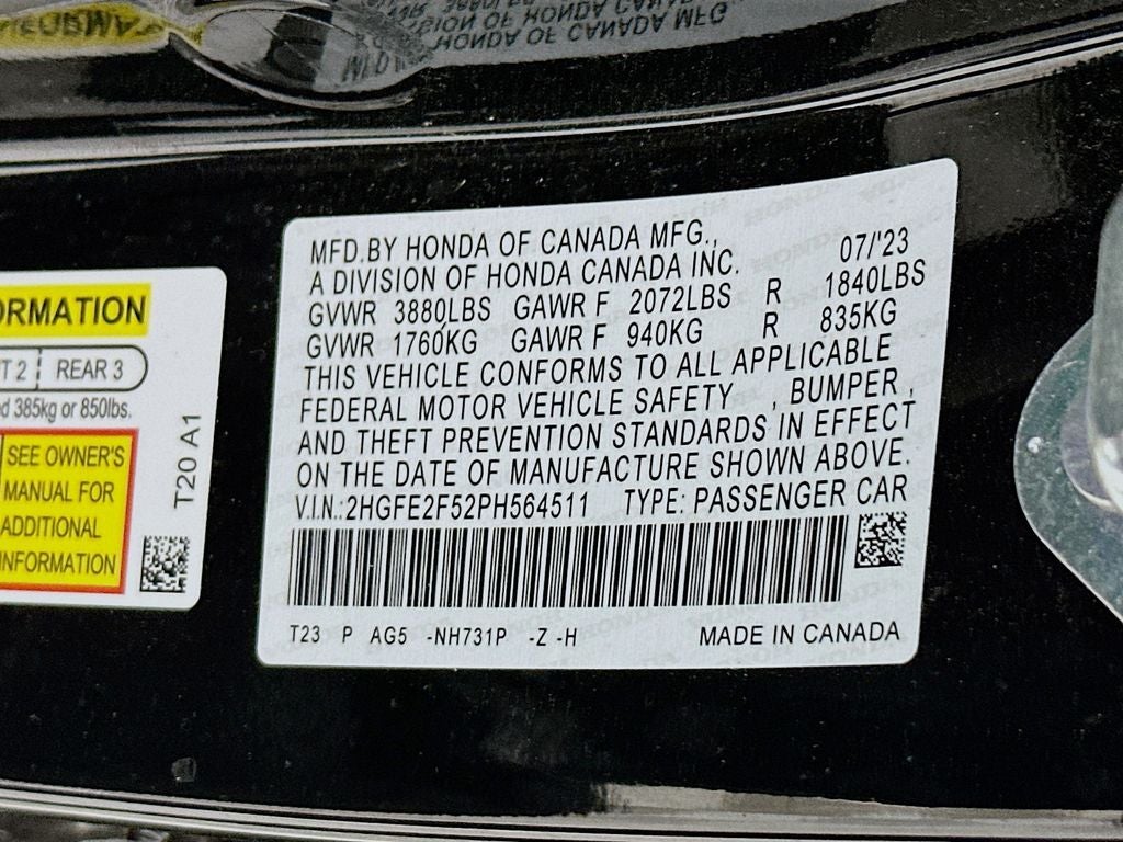 2023 Honda Civic Sport
