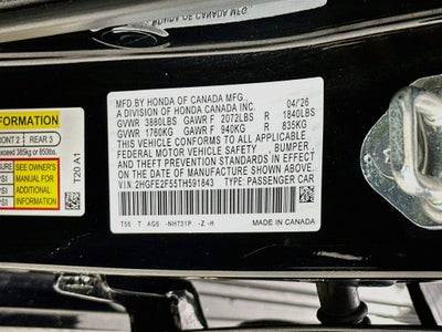 2026 Honda Civic Sport