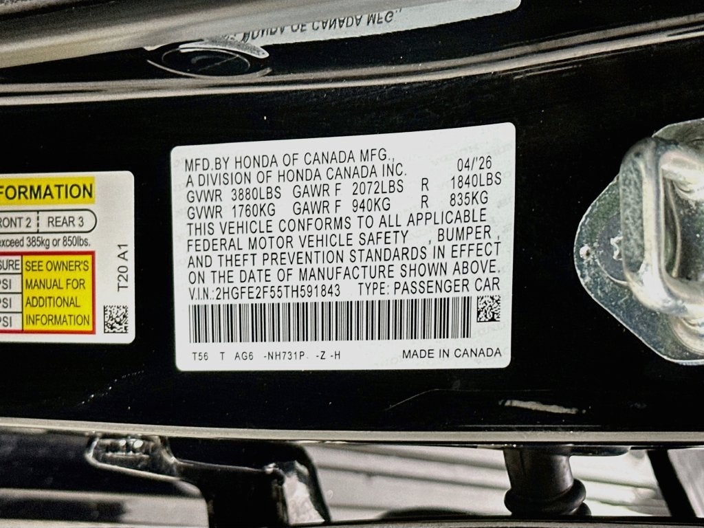 2026 Honda Civic Sport