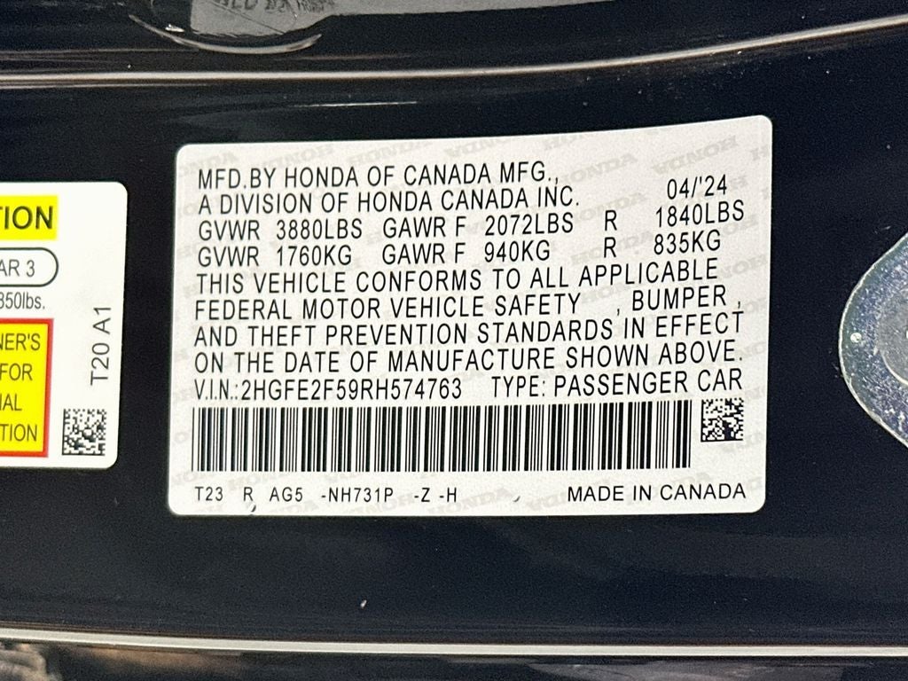 2024 Honda Civic Sport