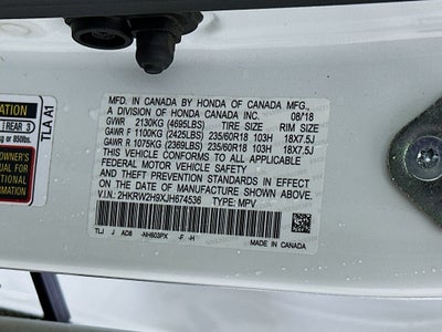 2018 Honda CR-V Touring