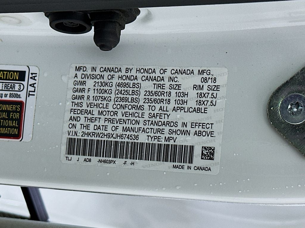 2018 Honda CR-V Touring