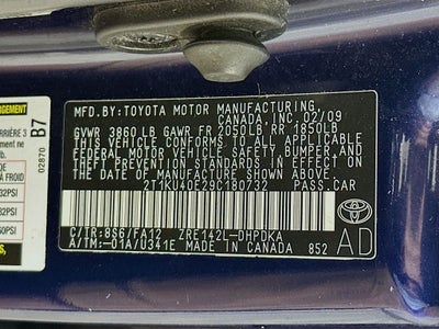 2009 Toyota Matrix Base