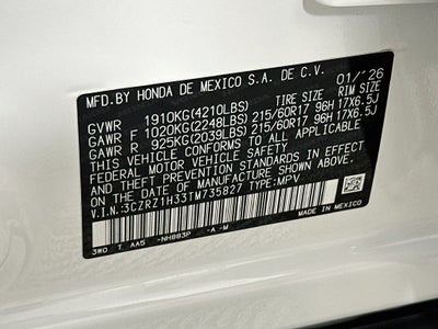 2026 Honda HR-V LX
