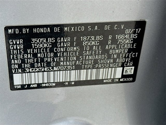 2018 Honda Fit Sport