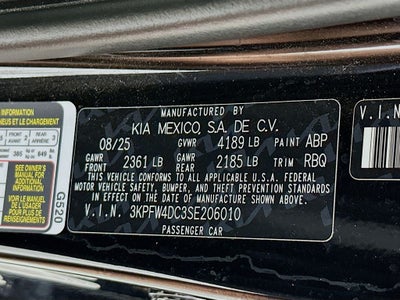 2025 Kia K4 GT-Line Turbo