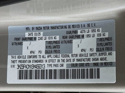 2025 Mazda Mazda3 Sedan 2.5 S Preferred