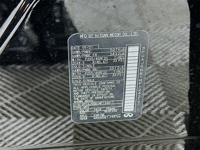 2021 INFINITI QX50 LUXE