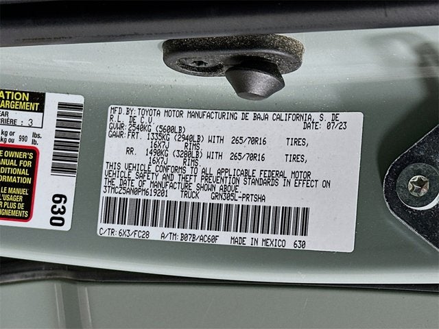 2023 Toyota Tacoma 4WD SR5