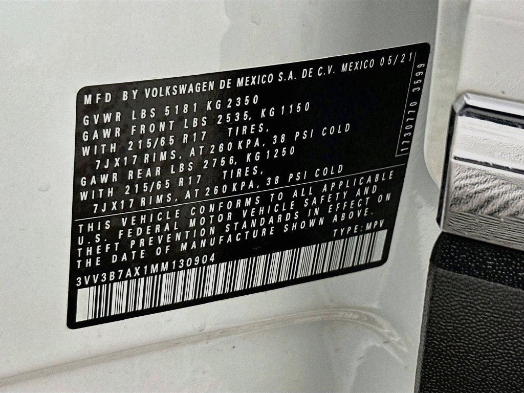 2021 Volkswagen Tiguan 2.0T SE