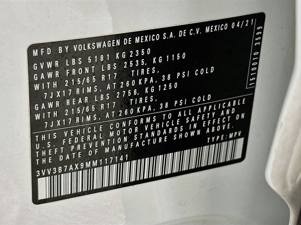 2021 Volkswagen Tiguan 2.0T SE