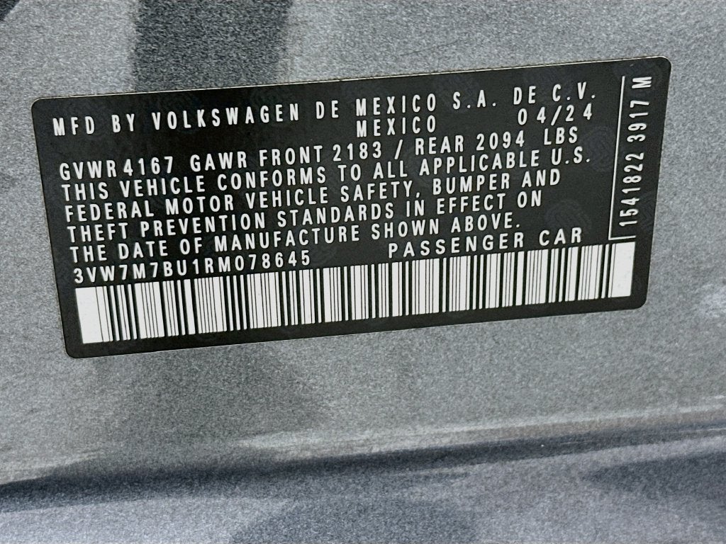 2024 Volkswagen Jetta 1.5T SE