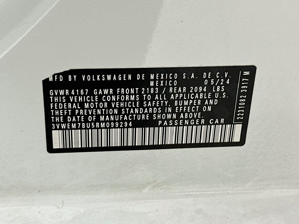 2024 Volkswagen Jetta 1.5T SE