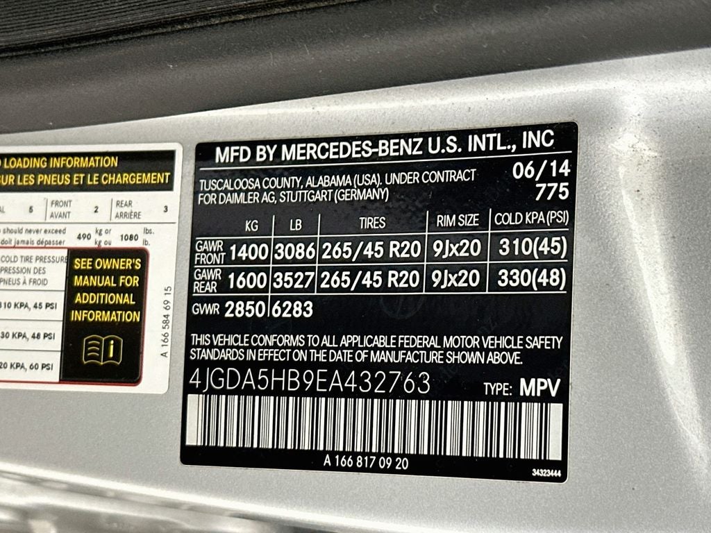 2014 Mercedes-Benz M-Class ML 350 4MATIC®