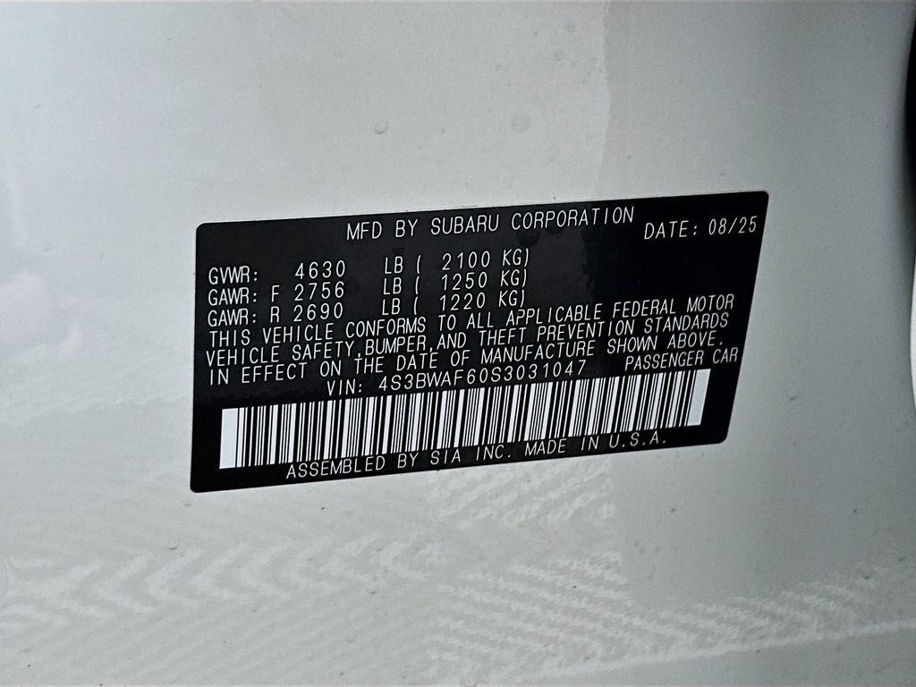 2025 Subaru Legacy Premium